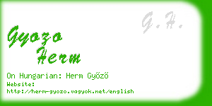 gyozo herm business card