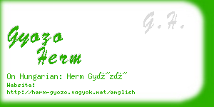 gyozo herm business card